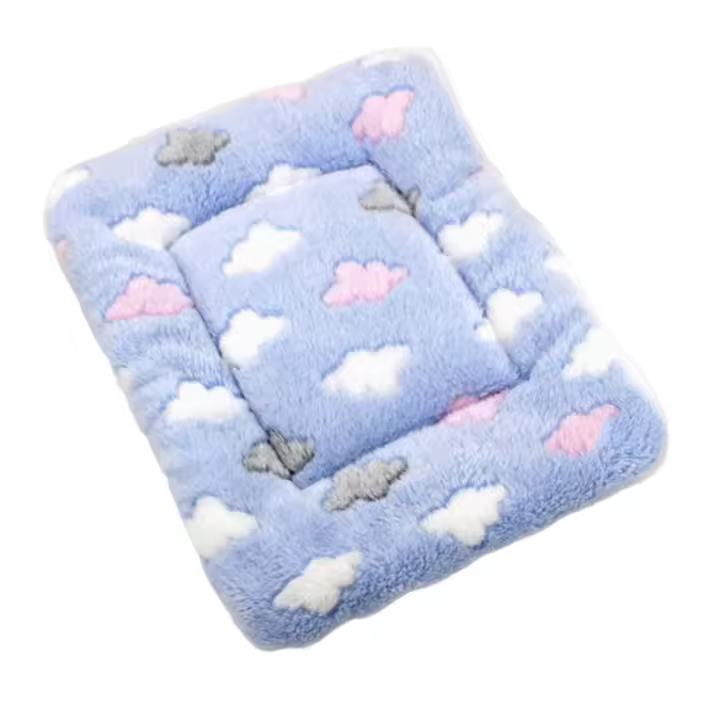 Alfombra de sueño para perros, gatos y conejos. Alfombra de peluche lavable para cachorros y gatitos pequeños. - 1