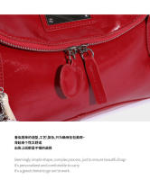 Bolso de hombro rojo de gran capacidad para mujer, nuevo y versátil - details 11