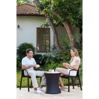 Mesa Nevera para Exterior y Jardín, Ratán, Color Crema, Capacidad 30 L, 45 latas - details 1