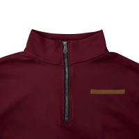 Jersey de cuello alto de terciopelo para hombre, suéter informal de color sólido, media cremallera, talla grande, tendencia de invierno - details 18