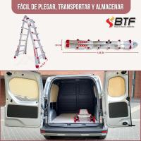 Escalera Telescópica Premium hasta 12 Peldaños |   Escaleras Plegables Aluminio |   Escalera Extensible 5 Metros y 150kg |   Escalera Multiposición |   Escada Certificación EN131 - details 8