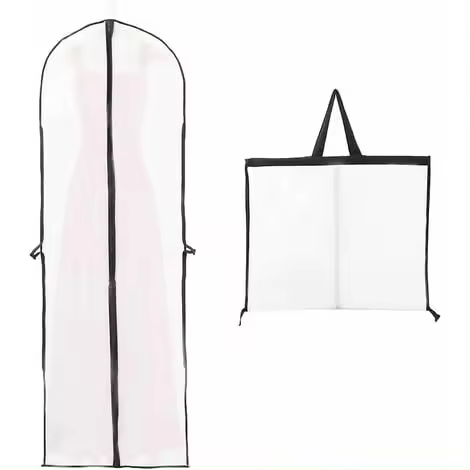 Fundas multiusos para vestido de novia y Dama de honor, funda impermeable, plegable, a prueba de polvo con cremallera - 1