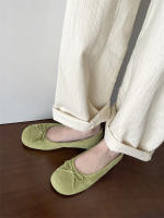 Cabeza redonda boca poco profunda solo zapatos nuevo retro suela suave Doudou zapatos casual fondo plano un pedal ladyshoes - details 16