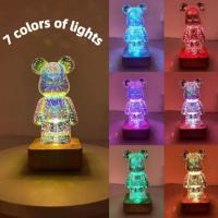 Luz LED Nocturna de Fueros Artificiales de Oso 3D Lámpara de Proyector USB - details 3