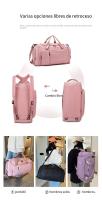 Bolsas deportivas y de fitness, bolsas de viaje de mano, bolsas deportivas con puestos para zapatos y bolsas húmedas, bolsas de equipaje de viaje aéreo, fitness, vacaciones, hechas de tela Oxford impermeable de alta densidad, impermeables. 50*23*46cm - details 7