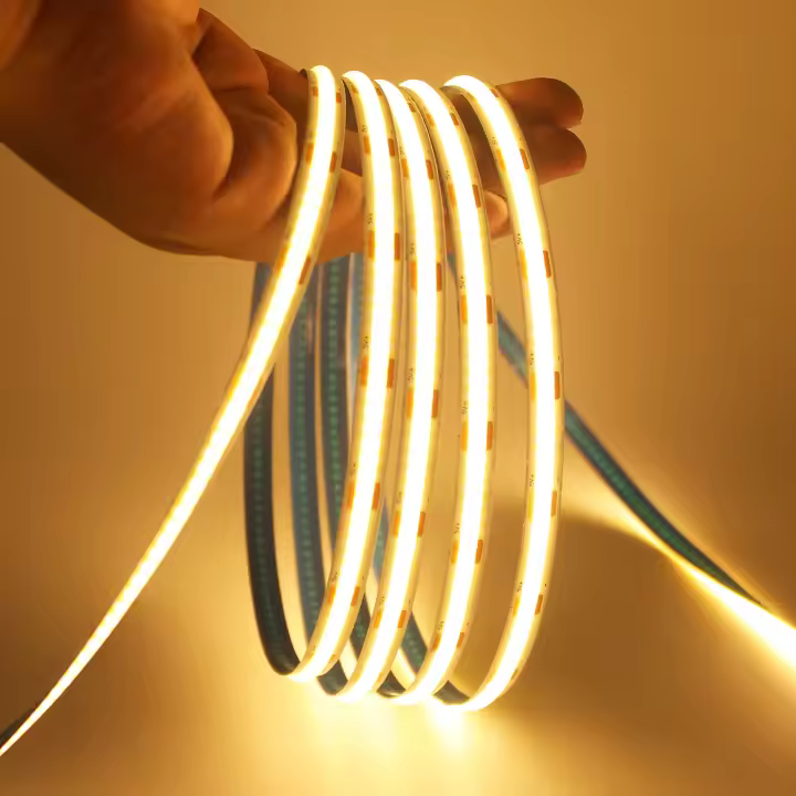 Tira de luces LED COB, atenuador táctil, cinta de diodo Flexible, 5V, USB, iluminación interior lineal, lámpara para habitación, bricolaje, TV, espejo, retroiluminación, decoración de pared - 1