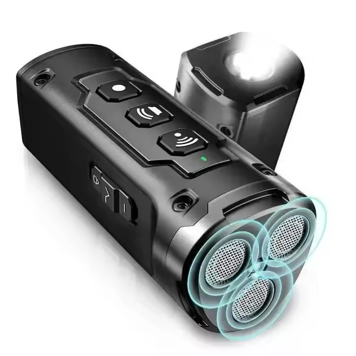 Controlador de perro recargable con linterna LED, dispositivo ultrasónico antiladridos, tapón de ladridos de tres cabezas para entrenamiento, novedad de 2025 - 1