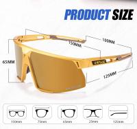 Kapvoe-gafas de sol polarizadas para hombre y mujer, lentes de sol de lujo para conducir, pescar, ciclismo, Golf, bicicleta, tonos de moda - details 1