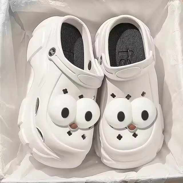 Zuecos de verano de 7CM, zapatillas impermeables con plataforma para exteriores para mujer, sandalias de diseñador negras con barba Mase para playa - 1