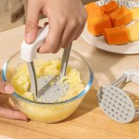 Trituradora Manual de patatas prensadas, herramienta de cocina portátil, prensa de barro de plástico - details 0