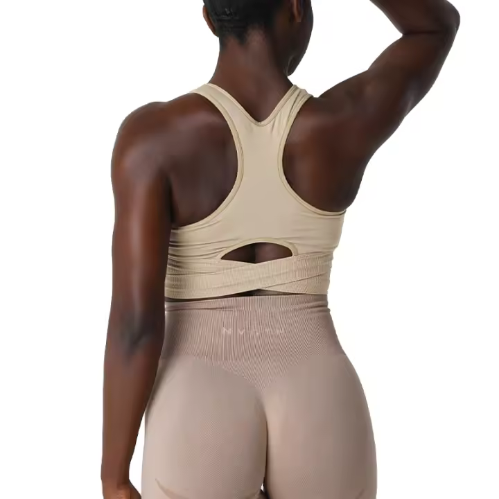 Nvgtn-Sujetador sin costuras para mujer, ropa interior deportiva de licra, elástica, transpirable, realce de pecho, ocio - 1
