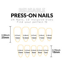 ARTAUG Uñas Postizas De Pestaña Rosa Medianas 24PCS Uñas De Verano Coreanas Estilo Almendra Con Estrella Negra Para Fiesta - details 4