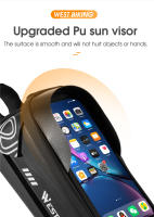 WEST BIKING-bolsa impermeable para bicicleta, funda para teléfono con pantalla táctil, gran capacidad, para manillar delantero, accesorios para ciclismo de montaña y carretera - details 6