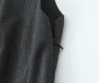 OUWU- Blusas Ajustadas Con Volantes Para Mujer, Cuello Redondo, Sin Mangas, Cremallera Lateral, Camisas Femeninas, Tops Elegantes, Moda - details 11