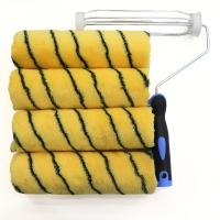Juego de 5 cubiertas para rodillos de pintura NAEFAEK con marco - Kit de rodillos de metal de 9 pulgadas para paredes, suministros de pintura para el hogar, herramientas de renovación del hogar de bricolaje - details 1