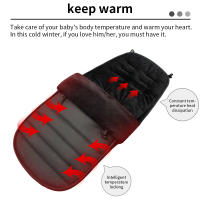 Saco de dormir para cochecito de bebé, cojín a prueba de viento para recién nacido, carrito de invierno, bolsas de coche para bebés - details 4