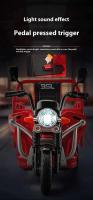Triciclo Eléctrico de Aleación Modelo de Juguete de Tamaño Real 1:12 con Sonido y Luz - details 10
