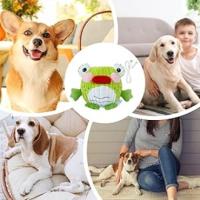 Pequeños juguetes de peluche con sonido para perros, juguete electrónico para perros con sonido de