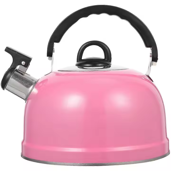 Olla de Agua de Metal Silenciosa Olla de Té para Estofa con Whistle Decoración y Iluminación - 1