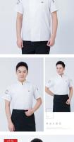 Uniforme de Chef Unisex, camisa de trabajo para restaurante, Cocina, Servicio de panadería, transpirable, manga corta, doble botonadura, chaqueta de Chef, ropa - details 8