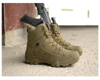Botas tácticas militares impermeables para hombres, zapatos de seguridad para el trabajo, escalada, senderismo, botines al aire libre, desierto - details 11