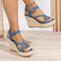 Sandalias de tacón de cuña a la moda de verano para mujer - details 4