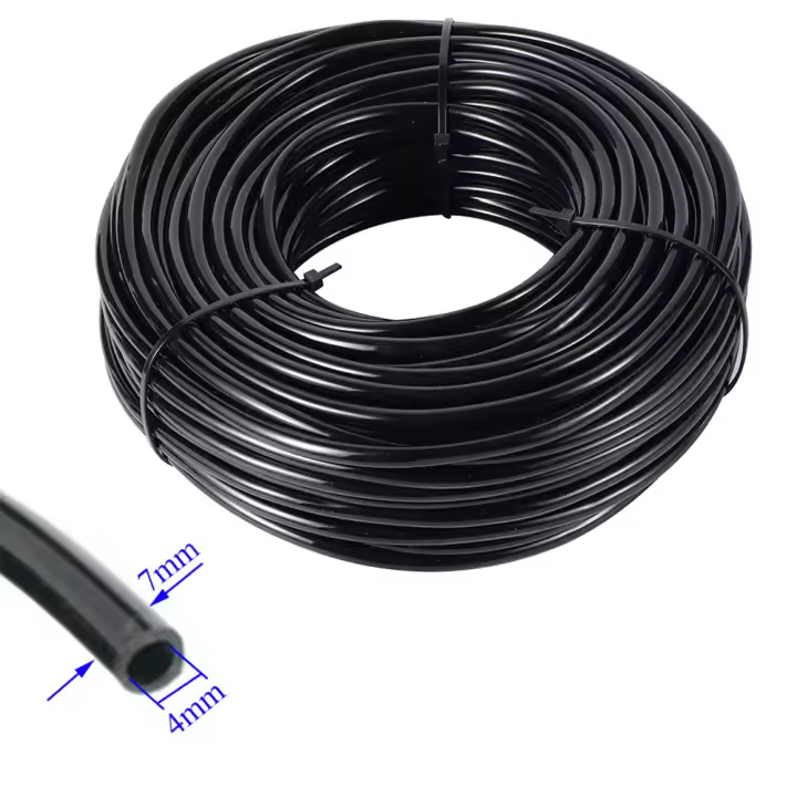 Manguera de riego de jardín, tubo de PVC de 1/4 pulgadas, microgoteo, para césped, balcón, plantas, flores, invernadero, 10/20/40M, 4/7mm - 1