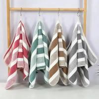 Juego de toallas con patrón de rayas, toalla de mano suave, Toalla de baño, toallas absorbentes de secado rápido para Baño - details 7