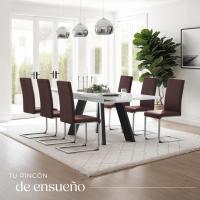 Juego de Sillas de Terciopelo Sillas de Comedor Ergonómicas Versátiles - details 52