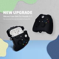 Funda Protectora de Silicona para Airpods 2/1 Diseño de Patrón de Gamepad de Dibujos Animados 3D Antideslizante Resistente al Desgaste - details 1