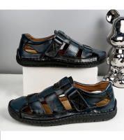 Sandalias de verano para hombre hechas a mano con goma antideslizante, sandalias clásicas de cuero para la playa - details 26