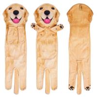 Toallas de mano creativas para perros de dibujos animados, toalla colgante absorbente suave de 60cm, toallas de animales simuladas de secado rápido engrosadas - details 9