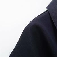 PB&ZA 2025, temperamento de solapa de manga corta, diseño plisado simple y versátil, vestido de un solo pecho, falda larga - details 7