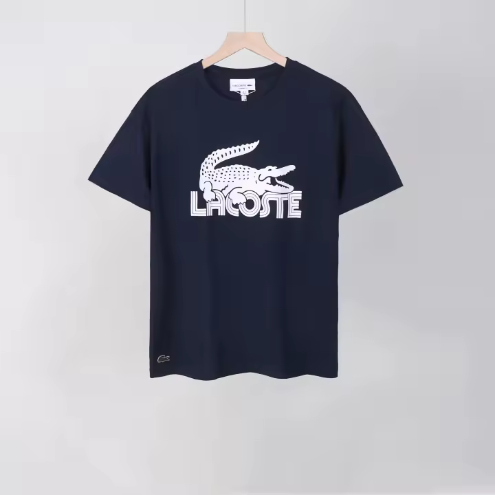 Camisetas Casuales de Verano para Hombres Algodón Puro, Cuello Redondo, Mangas Cortas, Novedad con Estampados de Logotipo - 1