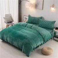Cubierta de Edredón de Terciopelo Grueso para Invierno Súper Suave y Cálida Cubierta de Edredón de Leche de Un Solo Pieza para Ropa de Cama - details 0