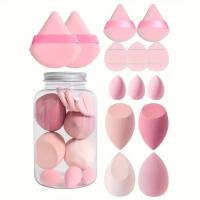 14-piece Ultra Soft Makeup Egg Air Cushion Powder Dry and Wet Powder Puff Makeup Egg Non-Latex Powder Puff - details 0