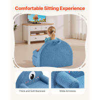 Silla Infantil SucceBuy Cómoda, Estilo Monstruo, Silla de Espuma para Niños Pequeños con Reposabrazos, Sofá Infantil Portátil y Lavable Hecho de Esponja 28D y Felpa de Peluche para Sala de Juegos, Dormitorio, Sala de Estar, Regalo Perfecto para Niños, Azu - details 8