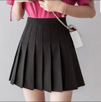 Falda plisada blanca para mujer de cintura alta, cierre de cremallera, estilo preppy, moda estudiantil, danzas en negro - details 2