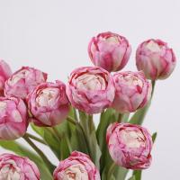 7 uds/paquete de ramas de tulipán artificiales realistas simulación DIY flores de seda decoración del hogar flores falsas florales de 44CM - details 4