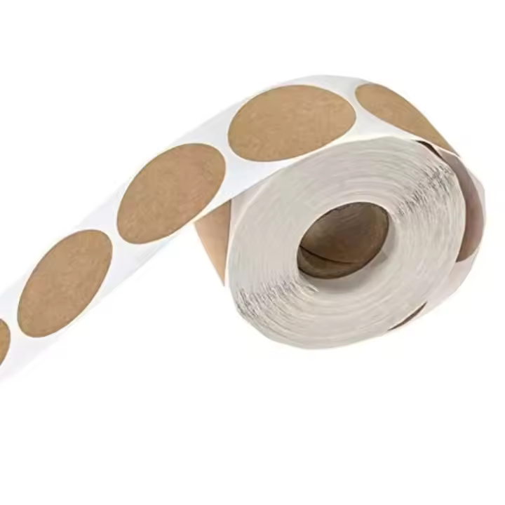 Pegatinas Adhesivas Personalizadas Pegatinas Redondas de Papel Kraft Etiquetas para Clasificación y Nombre Paquete de 500 - 1