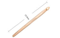 Agujas de Bambú para Punto Afgano y Tunisiano 9Pcs Herramienta de Punto a Mano con Agujas de Ojo Juego de Agujas de Bambú Blanqueados de 4.0mm a 10.0mm - details 0