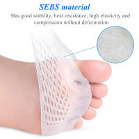 EiD-plantillas para el antepié para mujer, almohadillas de silicona para el antepié, zapatos individuales transpirables, alivio del dolor, calcetines - details 20