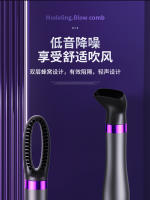 Peine de pelo liso seis en uno peine de modelado peine de aire caliente secador de pelo eléctrico peine rizador secador de pelo - details 6