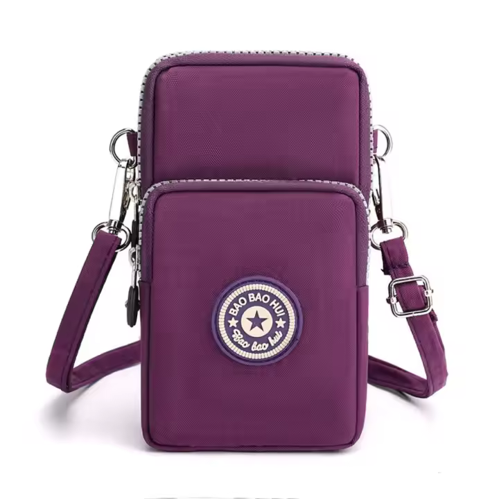 Bolsas Bolsas de maquillaje Bolsa para teléfono móvil Color sólido Bolsa para brazo antiarrugas Bolso cruzado para mujer Carteras de estilo coreano Bolso de hombro pequeño - 1