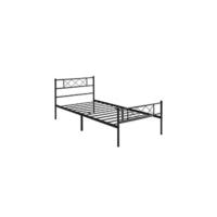 Cama Hierro para colchón de 90 x 200 cm Cama Metálica Cama Individual Industrial Estructura Metal Blanco - details 7