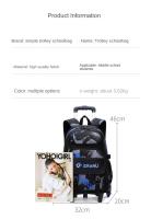 Mochila escolar con ruedas para niños, bolsa de viaje para estudiantes - details 10