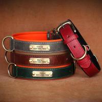 Placa de identificación de cuero personalizada, collares para perros, collar suave y estable, grabado gratuito para perros pequeños, medianos y grandes - details 3