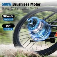 iScooter EB3 Bicicleta Eléctrica para Adultos 350W, 36V, 10.4Ah, Velocidad Máxima de 32KM/H, Absorción de Choques de Neumático 26" - details 4