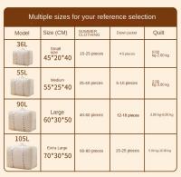 Bolsas de almacenamiento de edredón de ropa de tela Oxford, impermeables, a prueba de humedad, paquete de ropa, bolsa plegable a prueba de polvo - details 10