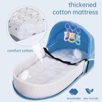Cuna de Bebé Portátil Suave y Plegable Cama de Viaje para Bebés con Juguete - details 4